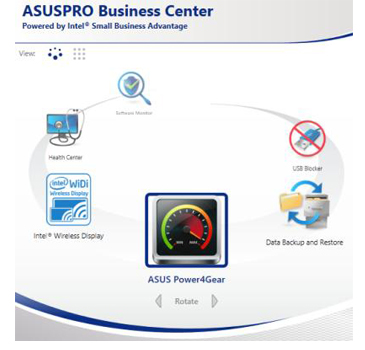 Intelligent manageability-ASUSPRO Business Center for PC management in one simple package