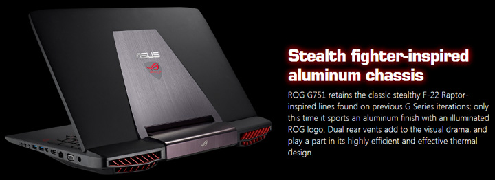 Stealth fighter-inspired aluminum chassis