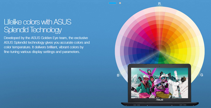 Lifelike colors with ASUS Splendid Technology