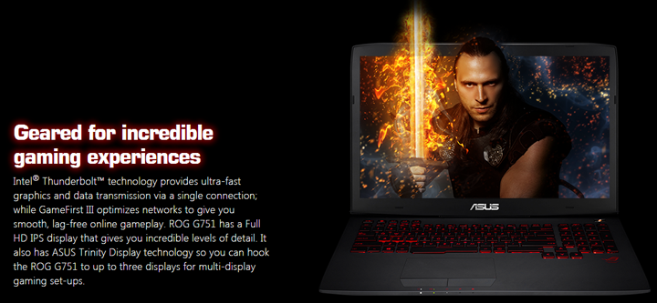 ASUS G751JY-DH71 for Geared for incredible gaming experiences