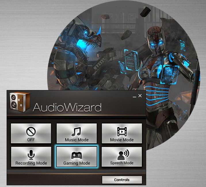 Multi-mode AudioWizard gives you sound control
