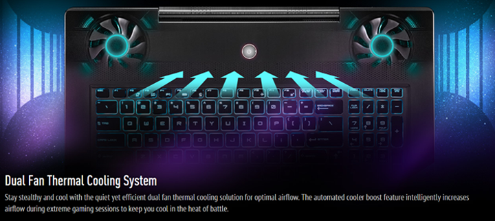 MSI GS70 Stealth Pro-097 for Dual Fan Thermal Cooling System