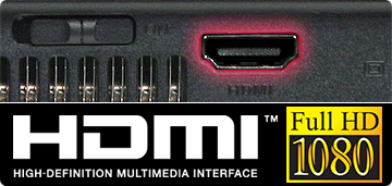 HDMI port supports full 1080P HD output