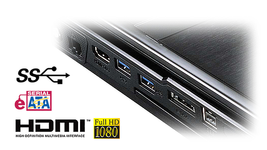 HDMI & eSATA Ports Support