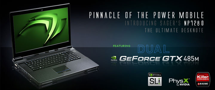 NP7280-S with Intel Core i7 CPU with Extreme NV GTX 485M Graphics